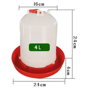 4L Plastic Thickened Water Drinker For Broiler Chickens New Condition For Farms With PLC Core Components