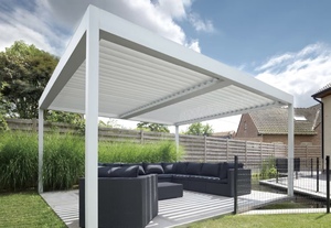 <span class=keywords><strong>Pergola</strong></span> Motorizzata Impermeabile con Tetto a Lamelle in Lega di Alluminio di Lusso per Giardino, Patio, Bordo Piscina, Terrazza e Cortile con Protezione UV - Product Image 6