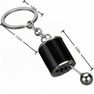 Custom LOGO Metal Can Be <b>Pushed</b> <b>Car</b> Shifter Gear Gearbox Keychain for Creative Fidget Toy Decorative Accessory Pendant Gift - Product Image 2