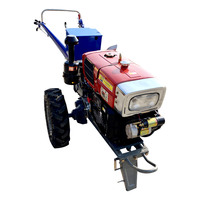 Traktor Tangan Diesel Berkinerja Tinggi, Traktor Mini Pertanian 2-Roda dengan Bajak Cakram, Pengiriman Cepat
