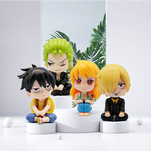 In magazzino 10CM simpatico cartone animato un pezzo Pvc Anime Action Figure modello giocattolo da scrivania ornamento decorativo per gli amici regalo di compleanno - Product Image 2