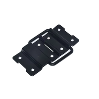 Charnières robustes professionnelles classiques en métal chromé pour flight case avec support de couvercle à angle de 180 degrés, modèle FS5049