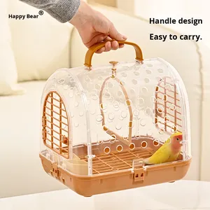 <span class=keywords><strong>Cage</strong></span> de transport portable en plastique pour perroquet, cacaocoridal, perruche peau de tigre, perruche pivoine, à porter en bandoulière ou à l'épaule - Product Image 4