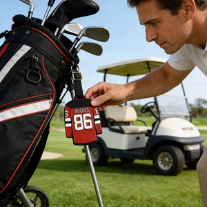 Etiqueta de Metal para <span class=keywords><strong>Bolsa</strong></span> de <span class=keywords><strong>Golf</strong></span> con Logotipo Personalizado Grabado, Regalo Empresarial - Product Image 1