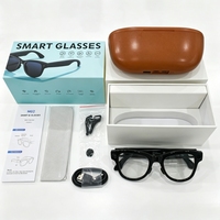 Gafas Inteligentes con IA para Oficina y Viajes, Cámara Dual de 1200P, Resistentes al Agua IPX-4, Traducción en Tiempo Real, Manos Libres, Carga Portátil