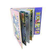 Livre sonore pop-up avec son activé par la lumière sur chaque page, 6 sons uniques, fournisseur de livres sonores personnalisés OEM