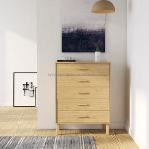 <span class=keywords><strong>Commode</strong></span> à tiroirs en bambou naturel Cozy Order SYT pour le coin du canapé, capacité de 100 kg, coffre de rangement pour le coin de la fenêtre - Product Image 4