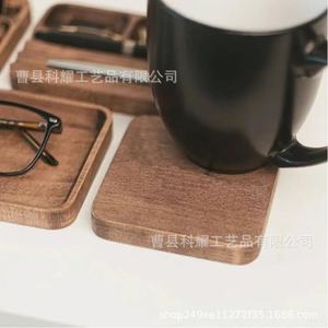 Caja de Almacenamiento de Papelería de Madera Personalizada con Compartimentos para Escritorio de Oficina, Soporte para Teléfono y Gafas, Uso Doméstico - Product Image 5