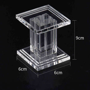 Ensemble de 3 pièces Collier de table Pilier Romain Bijoux Présentoir Anime Block Sculpture Acrylic Riser Display Set - Product Image 5