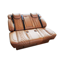 Sièges pour 3 personnes à rangée arrière en cuir réglable de luxe Sièges de voiture modifiés de confort et de style améliorés