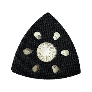 Almohadillas Triangulares de Alta Calidad <span class=keywords><strong>para</strong></span> <span class=keywords><strong>Lijadora</strong></span>, 4 Piezas de 93 mm + 24 Lijas de 6 Agujeros <span class=keywords><strong>para</strong></span> <span class=keywords><strong>Lijadora</strong></span> de Madera, Herramientas Oscilantes Multiusos - Product Image 4