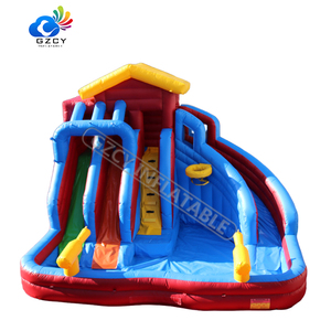 Hot Thương Mại Nhiệt Đới Jungle Slide Giá Rẻ Lớn Kích Thước Lớn Inflatable Hồ Bơi Nước Slides - Product Image 1