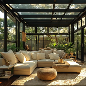 Высококачественный алюминиевый солярий зимний сад водонепроницаемый четыре сезона закрытый солярий крыльцо качество гарантировано - Product Image 1