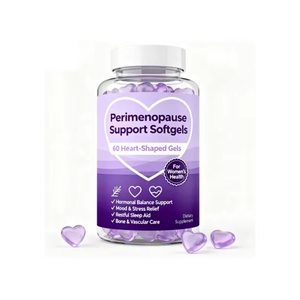 Gomitas en Forma de Corazón para el Apoyo a la Perimenopausia, 60 Unidades, Suplemento para la Salud Femenina, Producto de Belleza para Adultos, Venta al Por Mayor de Fábrica OEM - Product Image 1