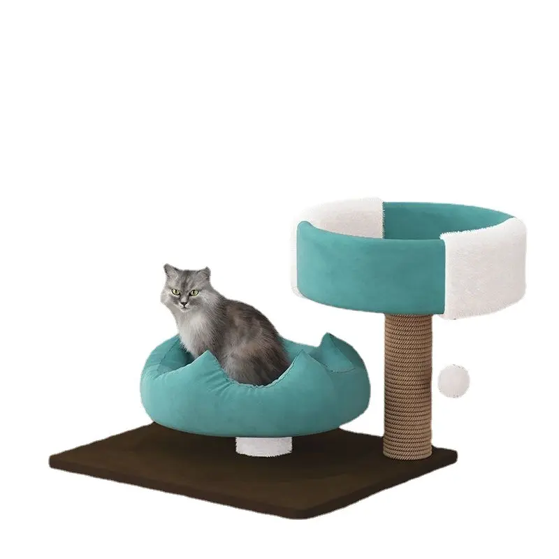 Gratte-chat en bois massif de sisal de qualité garantie Cadre d'escalade pour chat Étagère murale pour chat