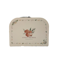 Valise en carton pour enfants avec impression CMJN personnalisée, mini valise en carton pour enfants, boîte d'emballage cadeau avec poignée en métal