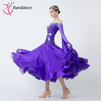 Robe de danse de salon personnalisée B-23063, nouvelle norme internationale, de haute qualité, en soie perlée, robes de danse de salon en vente