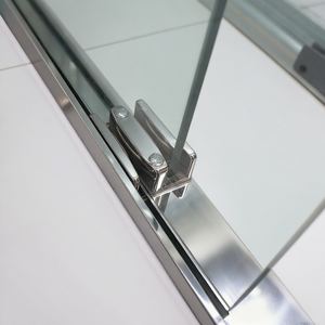 America Hospital Écran de douche de salle de bain Chrome Straight Tempered Glass <span class=keywords><strong>Shower</strong></span> Room Bypass Sliding Bathroom <span class=keywords><strong>Shower</strong></span> Door - Product Image 3