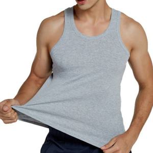 Débardeur décontracté pour homme personnalisé, de haute qualité, 100% coton, respirant, coupe musclée, uni, sans manches, débardeur de fitness - Product Image 5