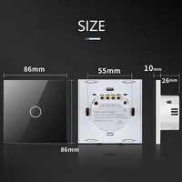 Interruptor de Luz Inteligente JRUMP Matter Homekit con Control Inteligente Compatible con Alexa y Google Homekit 10A Máx. Conexión actual por código QR
