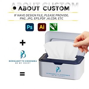Porta pañuelos faciales promocional, caja de almacenamiento de plástico con tapa, caja de pañuelos para coche con logotipo personalizado - Product Image 2