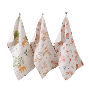 Serviette pour <span class=keywords><strong>bébé</strong></span> en coton pur haute densité à 6 couches, motif dessin animé - Product Image 1