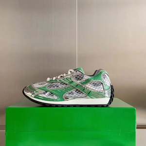 Baskets rétro BV pour femmes, qualité supérieure, basses, décontractées, de course, de luxe, style Dad Shoes, rose argenté - Product Image 3