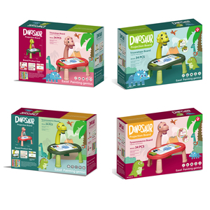 Escritorio de escritura magnético inteligente para niños, luz Musical electrónica, proyector Led de <span class=keywords><strong>Dino</strong></span> inteligente, tablero de dibujo, mesa de pintura para niños - Product Image 6