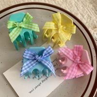 Barrette à cheveux en acétate de couleur bonbon solide et colorée Liwu, taille mini 3,5 cm, petite barrette en tissu de couleur menthe poivrée pour femmes