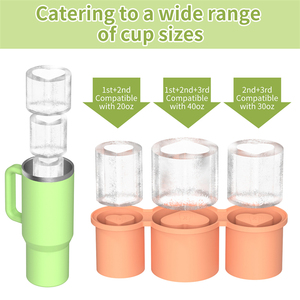 Vasche per gelato in Silicone a 3 cilindri cavi a forma di cuore-lavabili per uso domestico - Product Image 3