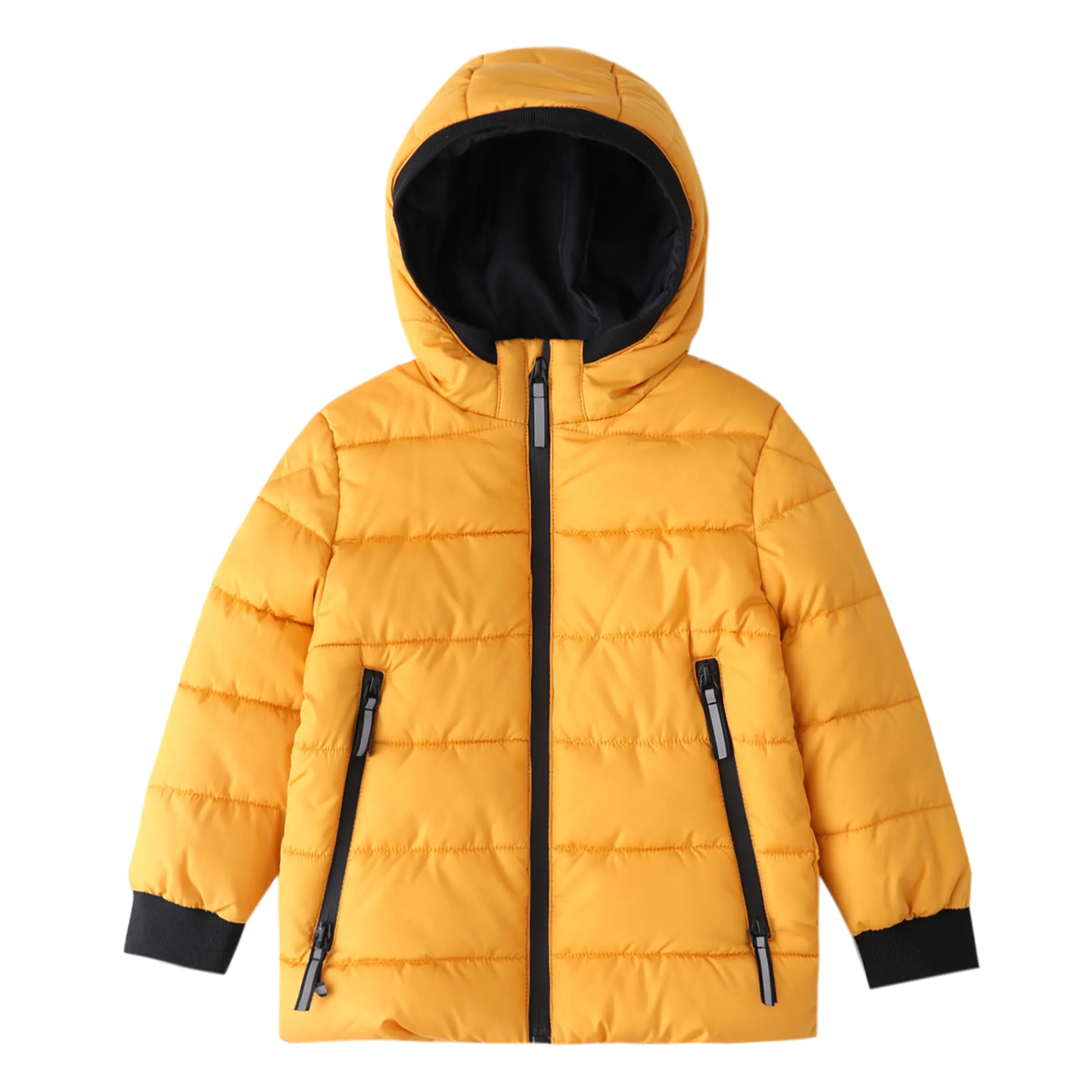 Vente en gros de manteaux d'hiver personnalisés pour enfants, garçons et filles, vestes rembourrées chaudes avec doublure polaire isolée, manteaux d'extérieur