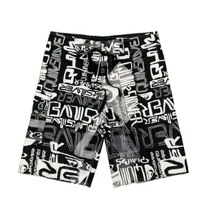 2023 beach pants shorts breathable loose fitness sports large size pants men's five-point jeanette surf quick-drying beach pants