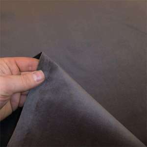 Stable Color Black Velvet Wrinkle Resistant Textile For Home Decoration Cushion Dress Garment Wholesale - Product Image 2