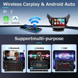 Autoradio GPS Android Lecteur DVD pour Hyundai Elantra 2011-2013 Carplay 9 pouces Stéréo Sans Fil Android Caméras Enregistrement Contrôle - Product Image 5