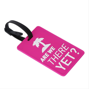Custom Travel Luggage Tag Silicone and Baggage Identification <b>Labels</b> ID Silicone Tag for Bag Suitcase <b>Name</b> Sticker - Product Image 4