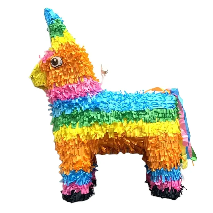 Piñata Suministros para fiestas de cumpleaños para niños Juegos de fiesta Sugar Smashing Props Knocking Pinata Rainbow