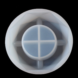 Molde de silicona con forma de superficie de diamante geométrico para plantas suculentas, maceta, Cenicero, portavelas - Product Image 4