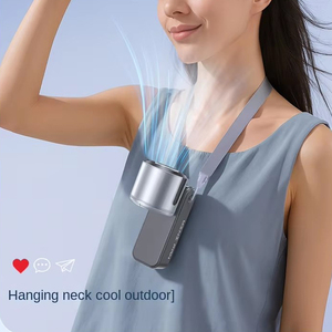 2026 <b>Mini</b> Air Cooler <b>Fan</b> High-Speed <b>USB</b> Refrigeration Handheld <b>Fan</b> Convenient Neck-Hanging Design Outdoor Use Folding Feature - Product Image 5