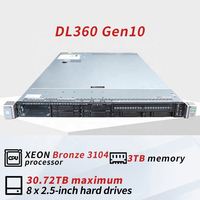 Serveurs informatiques en rack HPE ProLiant DL360 DL380 Gen10, NAS, base de données, IA, GPU, cloud, virtualisation, serveurs de stockage haute performance