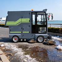 Balayeuse routière électrique ZMT E-69 Z10 48V autopropulsée avec pulvérisateur à jet d'eau et bac à déchets de 880L pour l'assainissement urbain