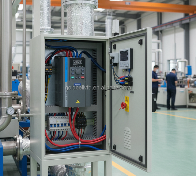 Industrial 3 Phase 37kw Variable Frequency Drive VFD Inverter AC Motor Controller for Pumps Fans Compressors Conveyors Mixers
