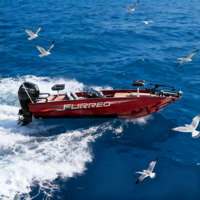 Bateau de pêche en aluminium de 5,5 m, yacht sportif léger, stable, personnalisable avec moteur