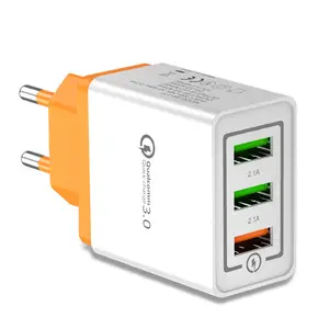 Оригинальный Для дома и путешествий настенное USB зарядное устройство для мобильных телефонов множество портов с 3 портами (стандарт устройство для быстрой зарядки Quick Charge 3,0
