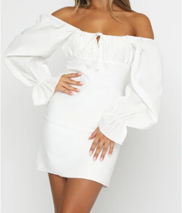 セクシーなショートエレガントなドレスオフショルダーイブニング - Product Image 1