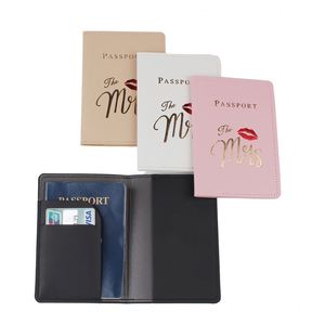 Estuche para Identificación de Cuero PU con Diseño para Parejas, Logotipo Personalizable, Antirrobo, Duradero, Portátil, Impermeable, Porta Pasaportes, Moderno - Product Image 2