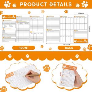Tarjeta de Registro de Vacunación para Cachorros, Libreta de Vacunación para Perros, Registro de Salud <span class=keywords><strong>Canina</strong></span>, Memos de Vacunación, Folleto de Vacunación <span class=keywords><strong>Canina</strong></span> para Cachorros - Product Image 2