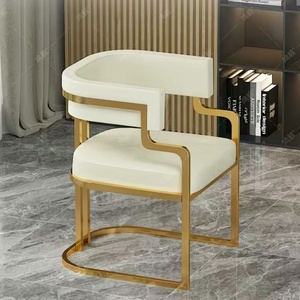 Chaise de salle à manger de luxe, vente d'hôtels, bureau, salon de beauté, chaise de réception, chaise de salon de mahjong, chaise de maquillage pour salon de manucure - Product Image 4