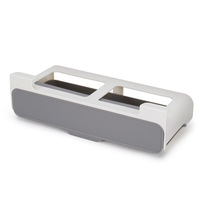 Boîte à épices en plastique écologique de type tiroir sans perçage pour cuisine avec 6 flacons en PET, support de rangement pour épices