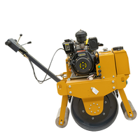 Compacteur vibrant à tambour unique certifié CE EPA, compresseur à rouleaux, mini-compacteur routier manuel de 350 kg