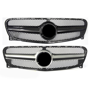 Rejilla de plástico ABS para Mercedes-Benz GLA X156, barra única de malla, pieza de repuesto para parachoques delantero 2014-2016 - Product Image 1